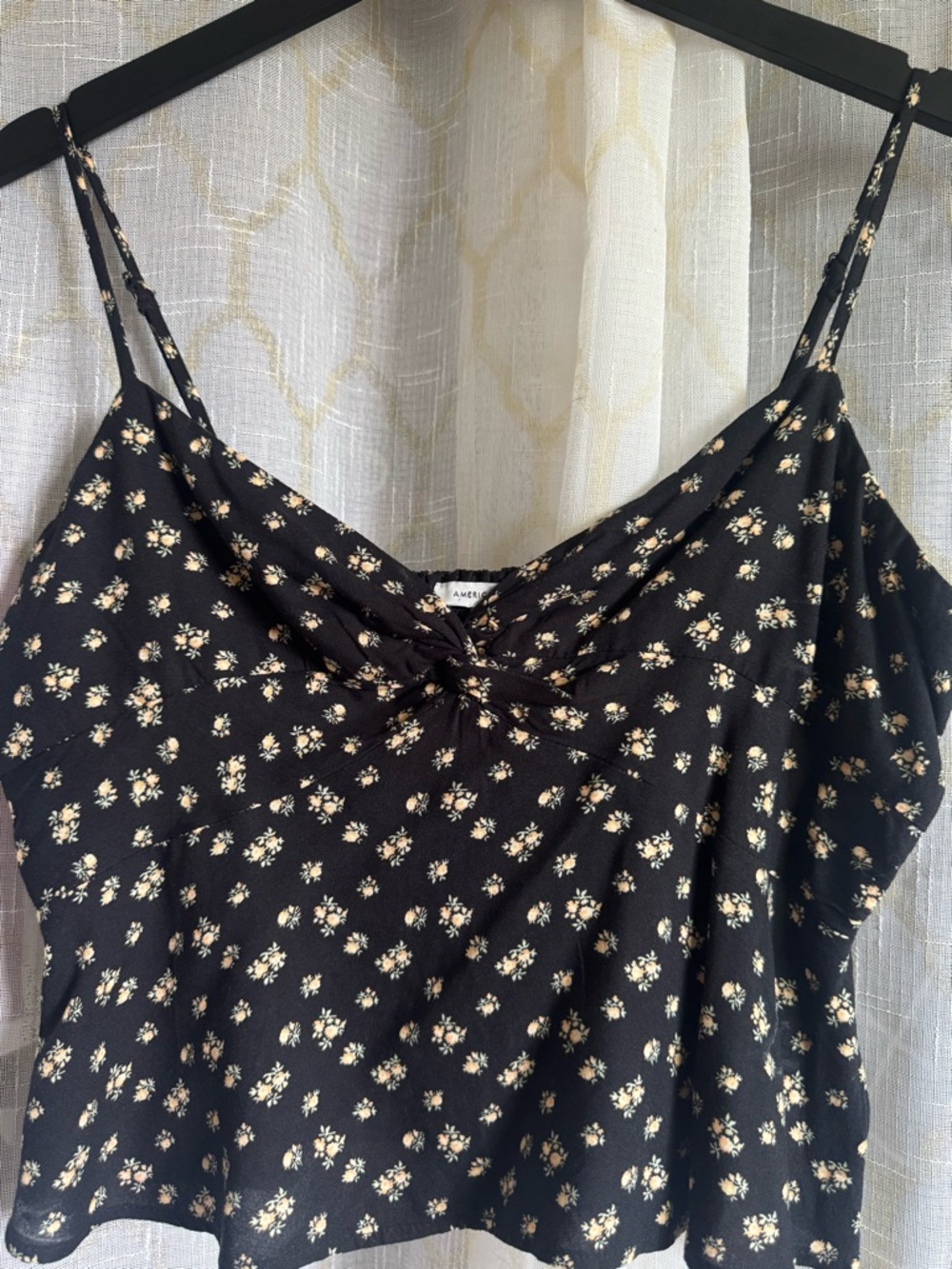 American Eagle Outfitters Black Floral Cami